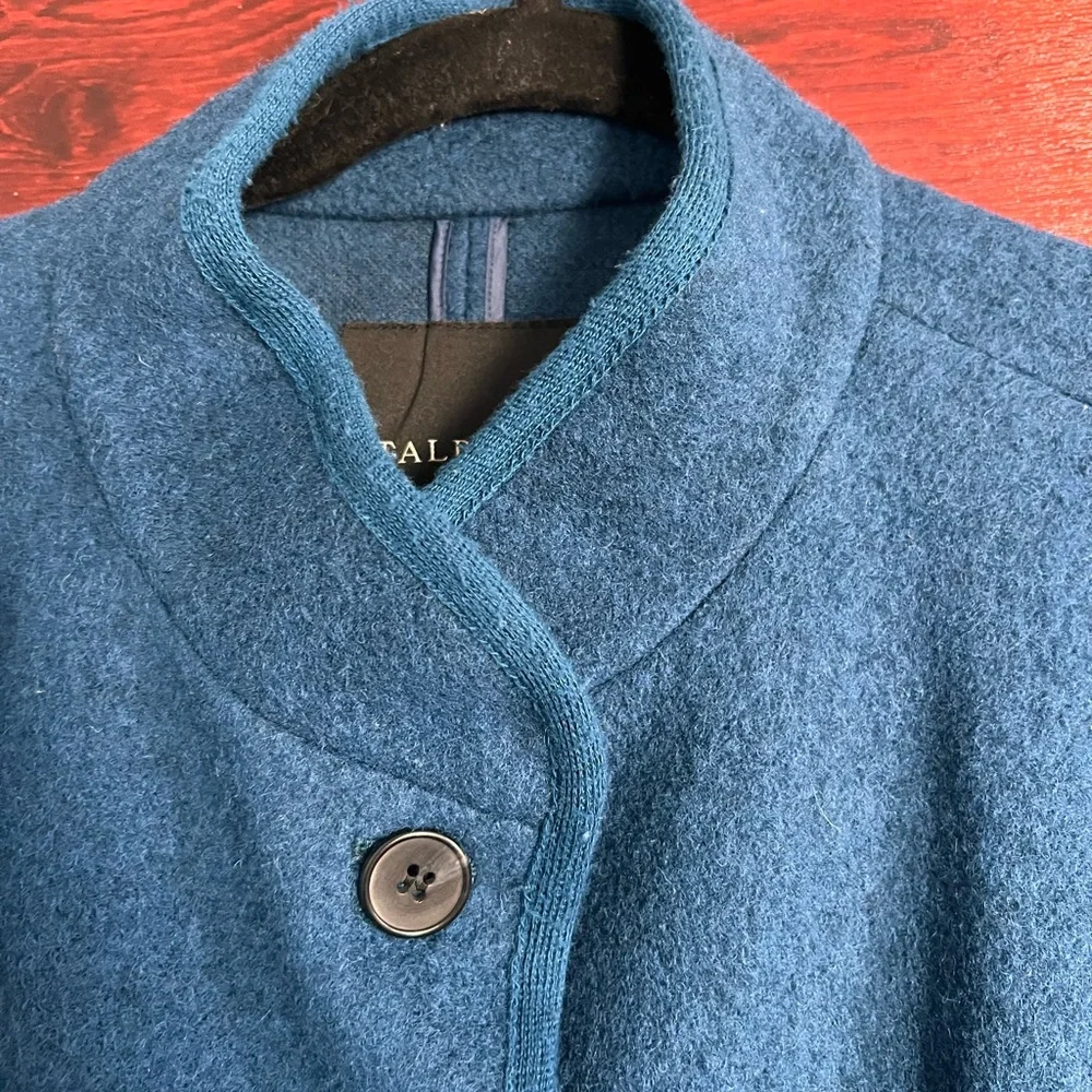 Talbots Women’s Wool Cape Cloak Blue size XL